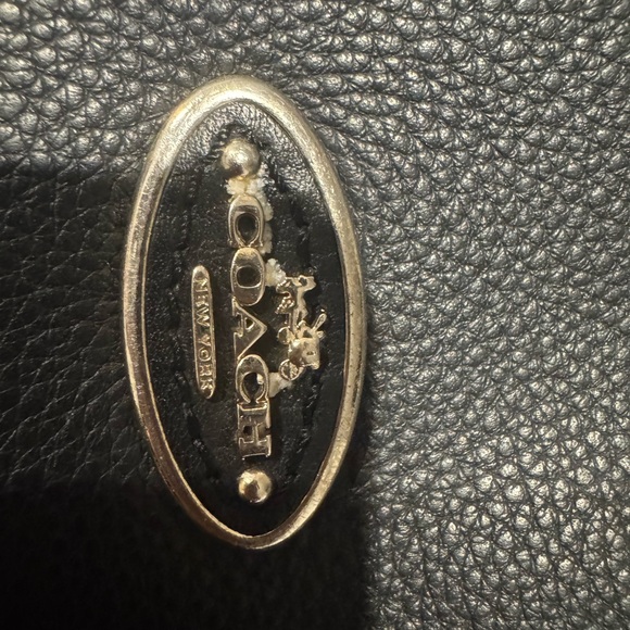 Coach Black Leather Hobo Bag